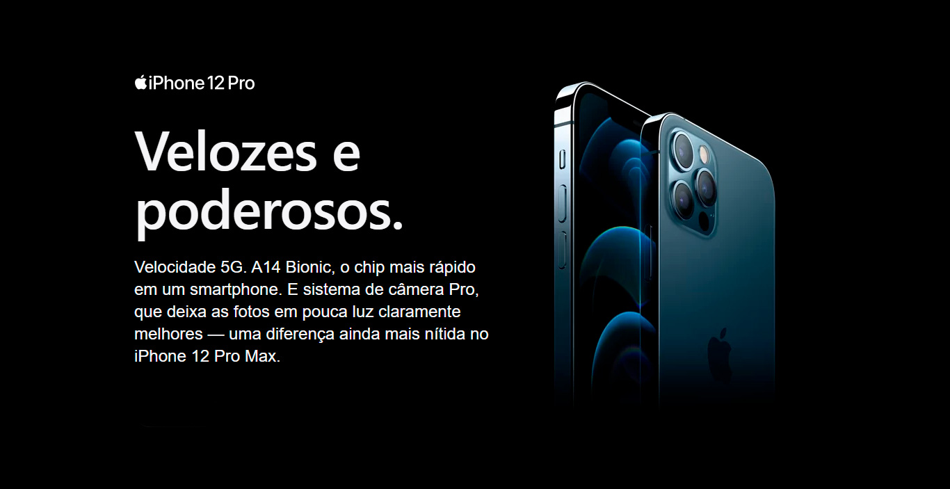 iPhone 12 Pro Max Apple Azul Pacífico 512GB Desbloqueado - MGDL3BZ/A 
